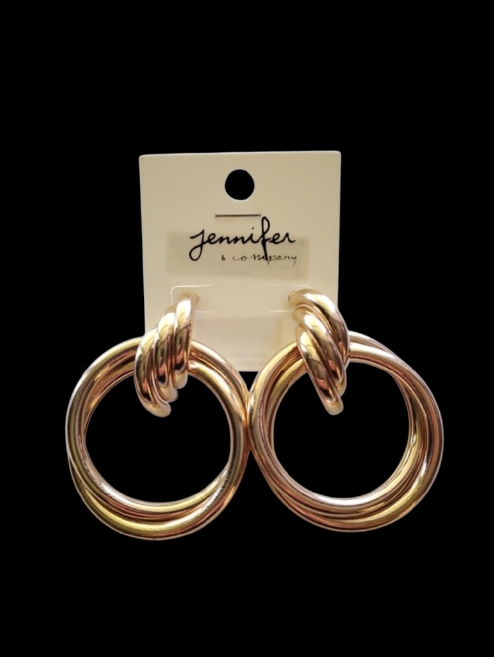 Twisted Hoop Earrings - Retro